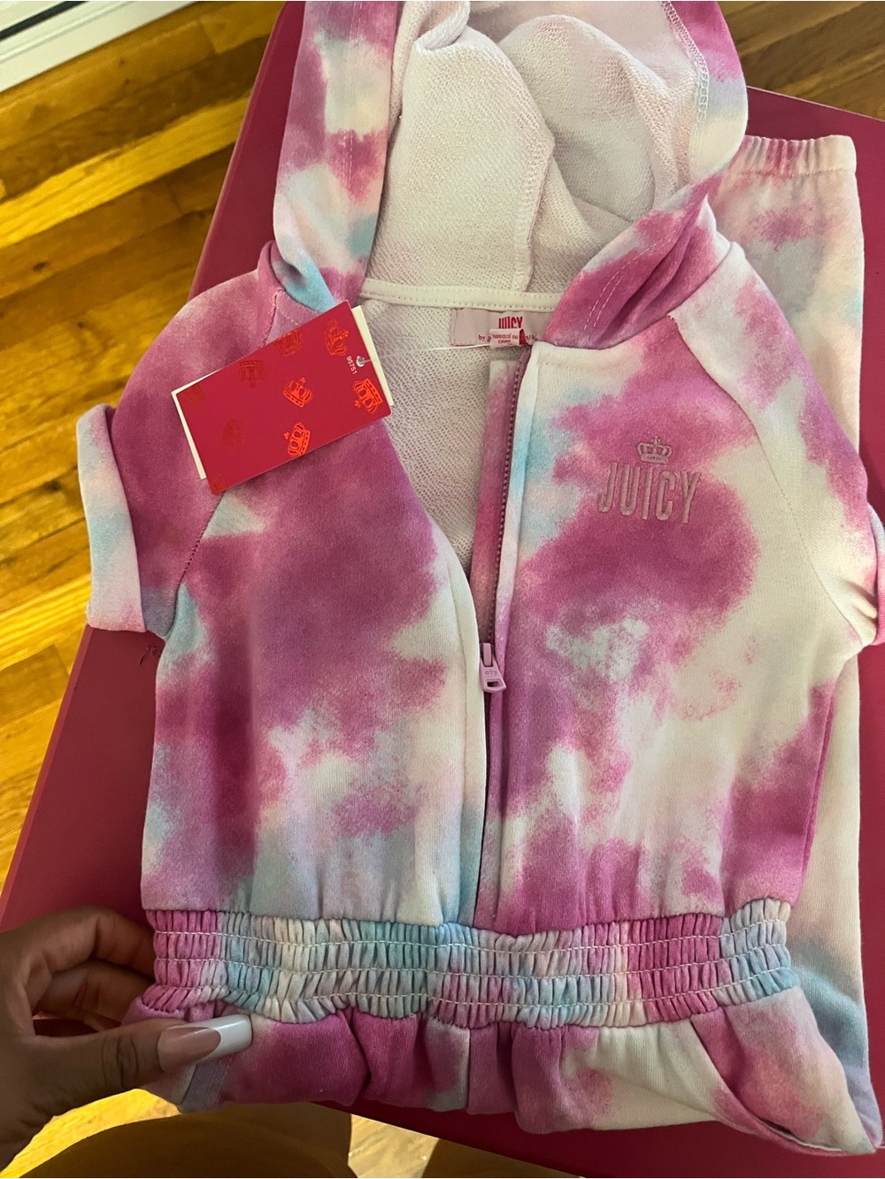 Juicy Couture Pink Tie-Dye Kids jumpsuit